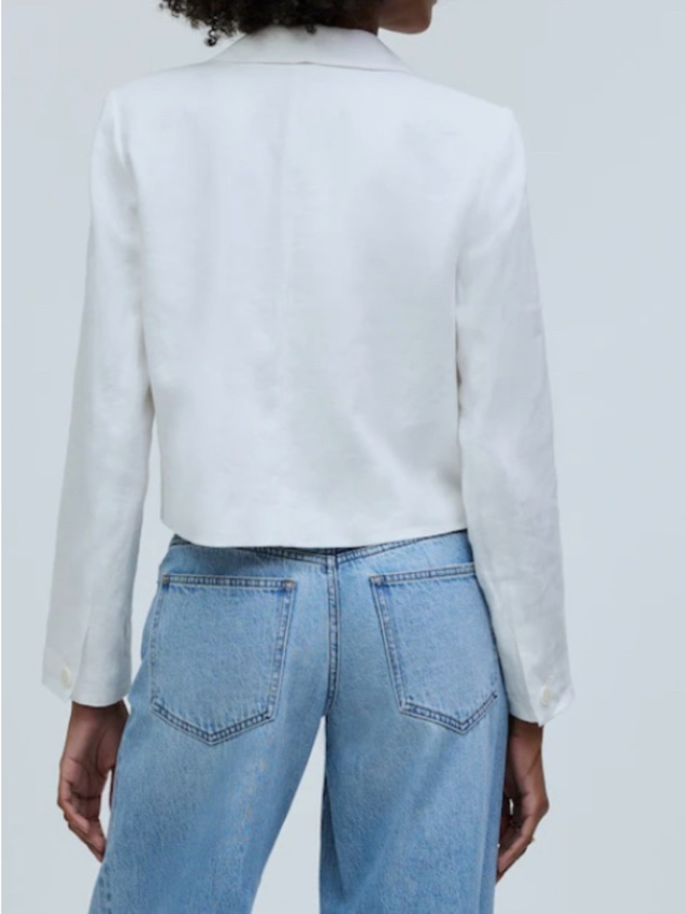 Womens Cropped Blazer